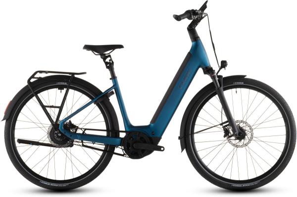 Cube Supreme Hybrid Deluxe Pro 600 electricblue'n'chrome Gr&ouml;&szlig;e: Easy Entry 54 cm