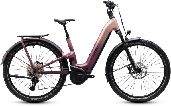Cube Nuride Hybrid ONE11 HPC SLX 800 mauve'n'black Gr&ouml;&szlig;e: Easy Entry 58 cm