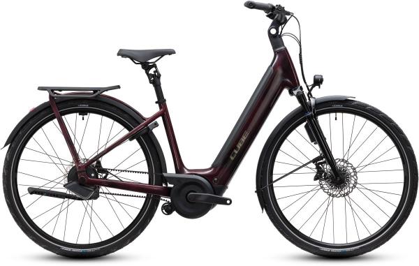 Cube Supreme Hybrid C:62 Deluxe SLT 600 liquidred'n'chrome Gr&ouml;&szlig;e: Easy Entry 50 cm