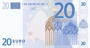 20 Zwanzig Euro Gutschein
